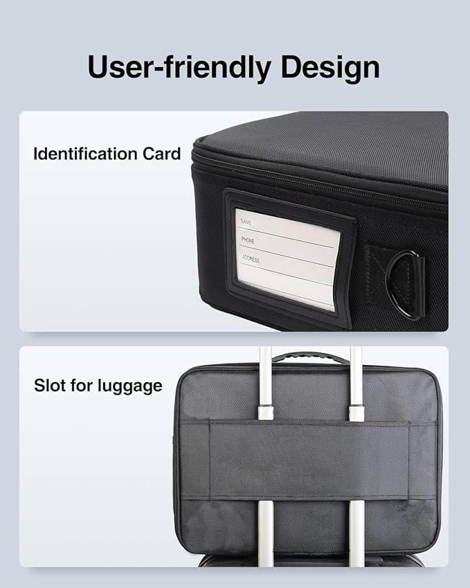 Luxtude Trading Card Storage Box w/Adjustable Dividers, Large Top Loader Card - Image 8