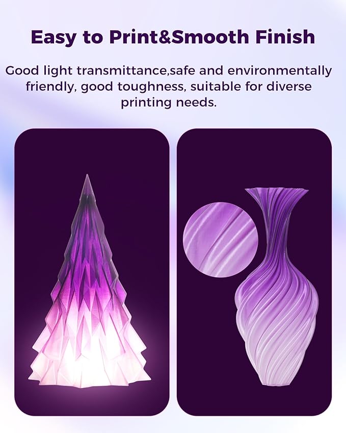 Sovol 3D Printer PETG Filament 1.75mm, Gradient Multicolors Filaments Material - Image 5