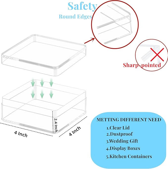 KissYou Acrylic Box Clear Display Box - Image 2