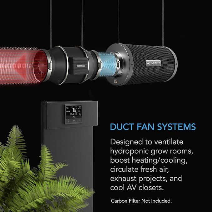 AC Infinity CLOUDLINE PRO T4, Quiet 4” Inline Duct Fan - Image 2