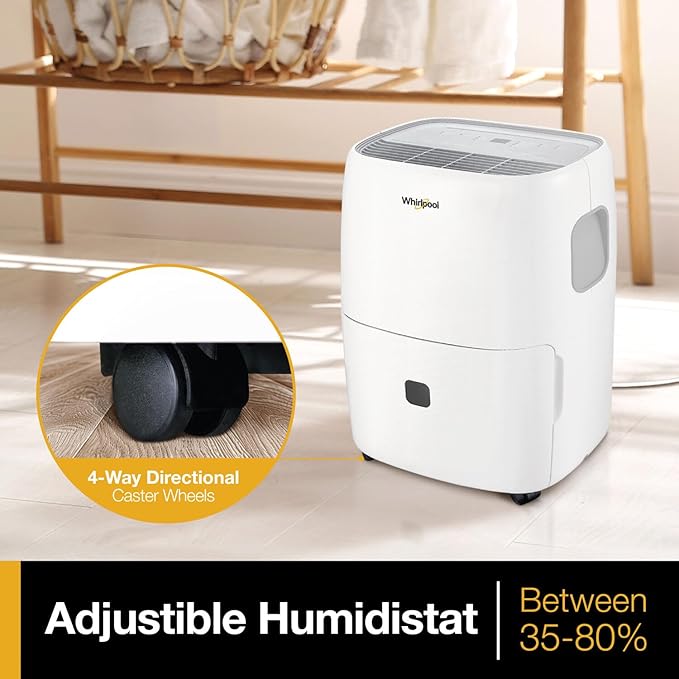 Whirlpool 50-Pint Portable Dehumidifier - Image 7