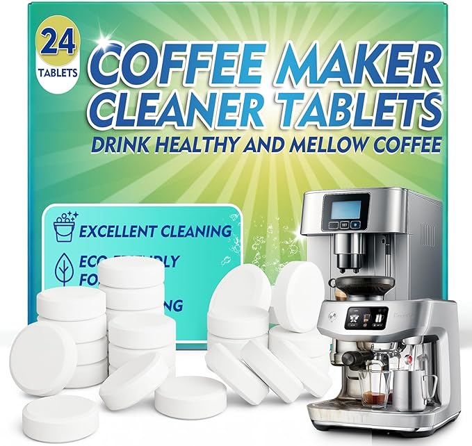 Coffee Machine Cleaner Descaler Tablets, Coffee Maker Cleaner Compatible by Clennaner