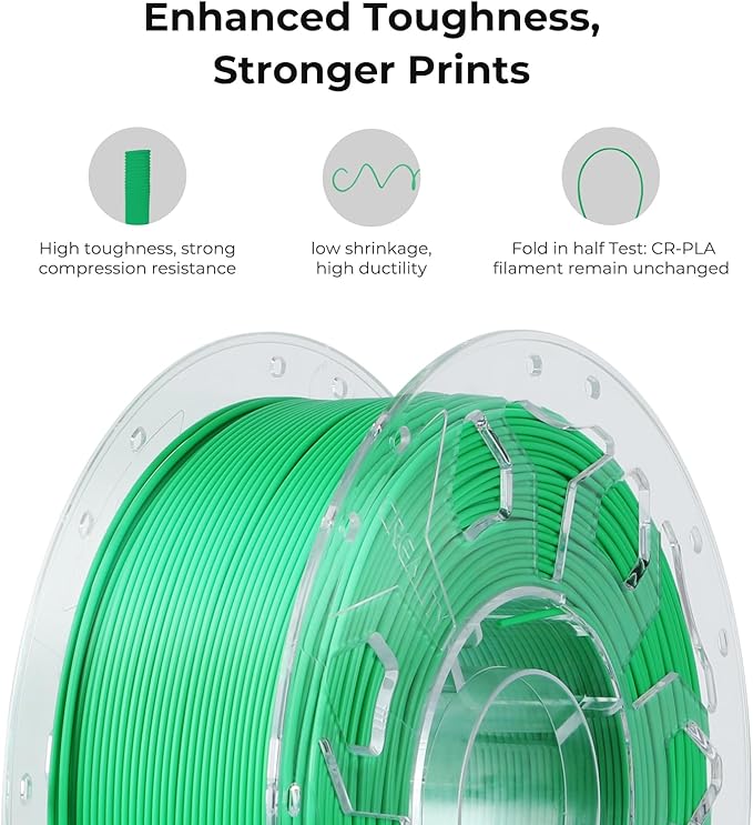 Creality PLA Filament 1.75mm Red, 3D Printer Filament 1kg Spool, High Toughness - Image 2