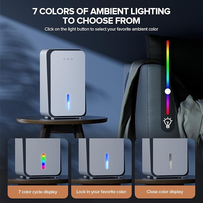 Dehumidifier for Home, 1000 sq.ft Dehumidifier for Basement Bathroom Bedroom - Image 4