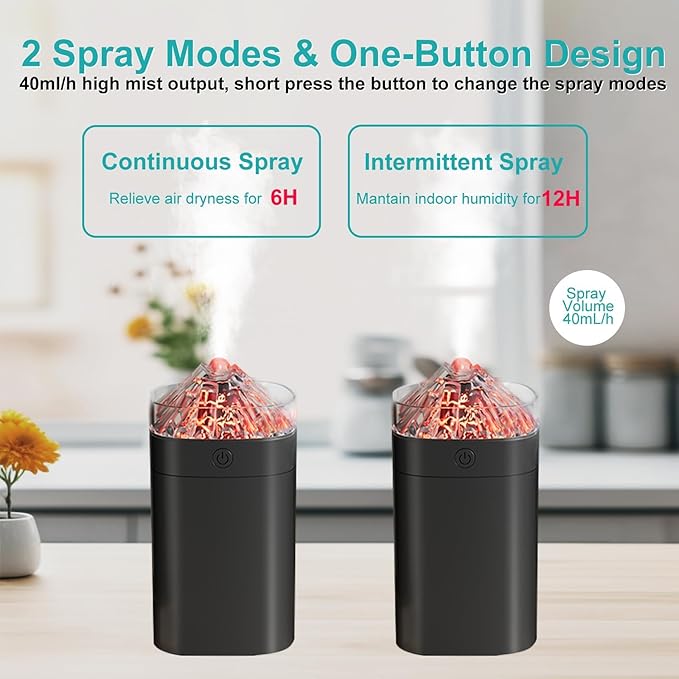 Portable Mini Humidifier, 400ml Small Humidifier - Image 3