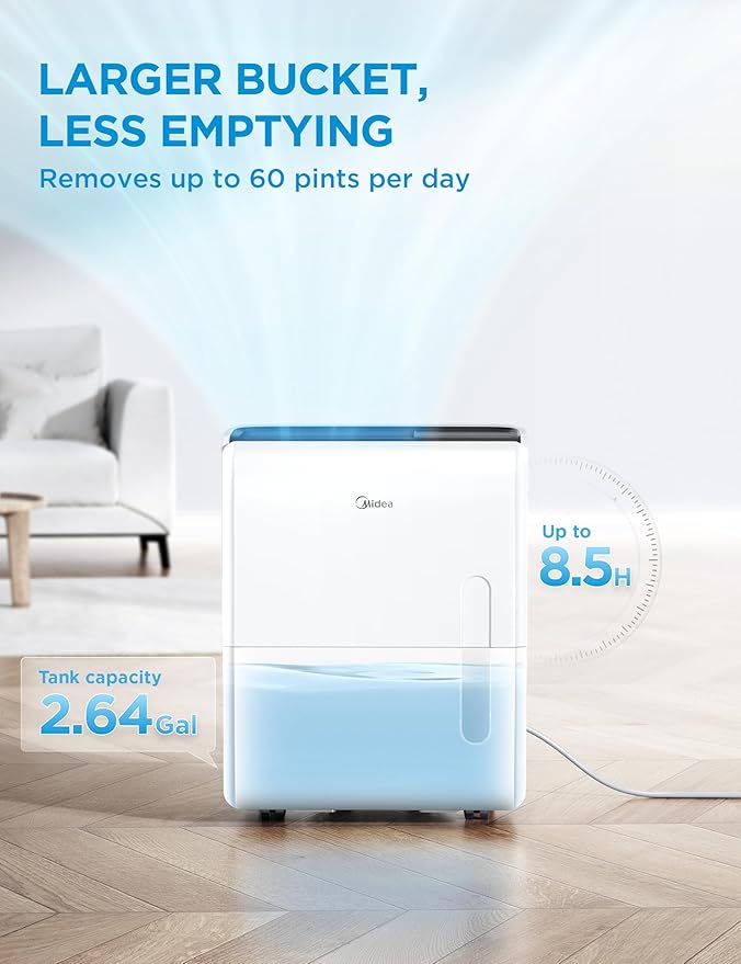 Midea 5, 500 Sq. Ft Dehumidifier - Image 6