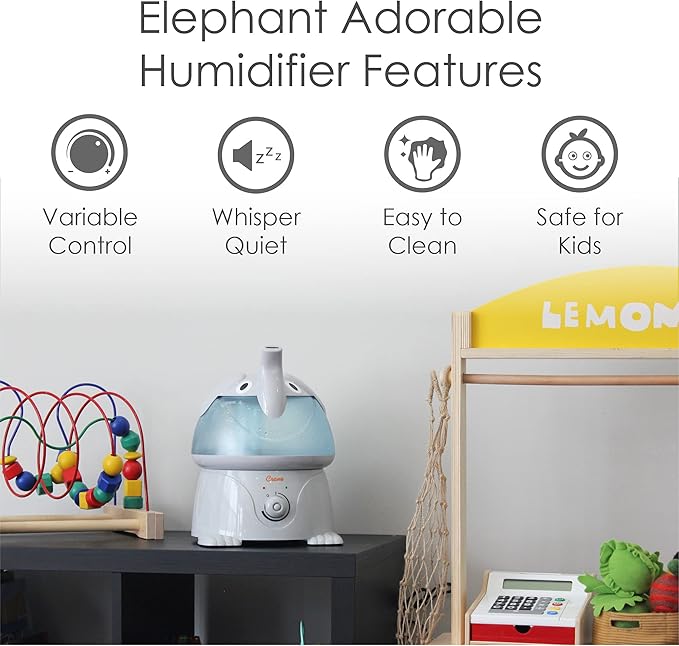 Crane Cute Animal Humidifier for Kids Bedroom and Nursery, Ultrasonic Cool Mist - Image 6