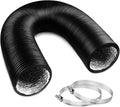 YIJUHOU 4 Inch 5 Feet Dryer Vent Hose, Flexible Aluminum Air Ducting by YIJUHOU