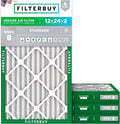 Filterbuy 12x24x2 Air Filter MERV 8 Essential Dust & Allergy Defense, by Filterbuy