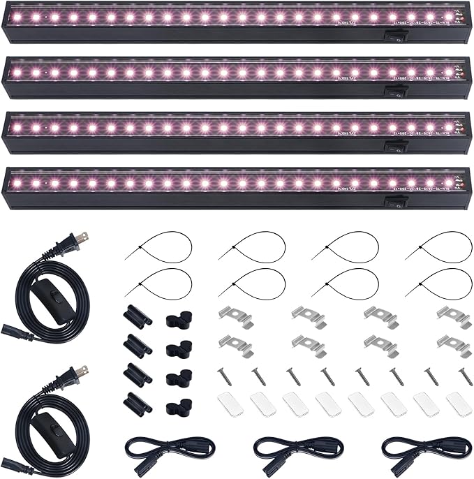Barrina 1ft Grow Lights for Indoor Plants Full Spectrum, LED Grow Lamp by Barrina