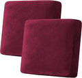 H.VERSAILTEX Velvet Stretch Couch Cushion Cover Plush Cushion Slipcover by HVERSAILTEX