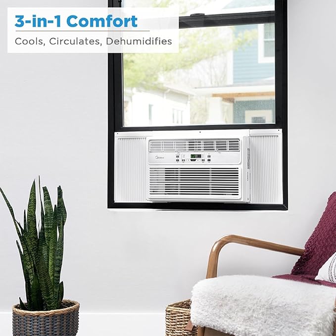 Midea 12, 000 BTU EasyCool Window Air Conditioner, Dehumidifier and Fan - Image 3