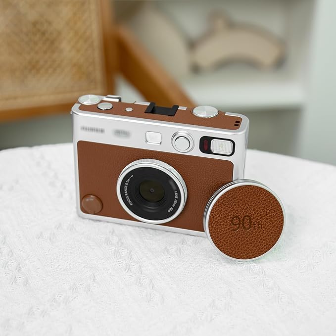 Retro Leather Lens Cap for Fujifilm Instax Mini EVO, Accessories for Fuji Mini - Image 8