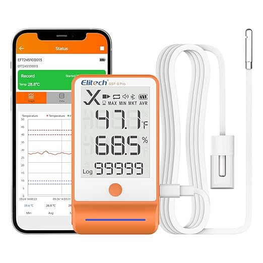 Elitech Bluetooth Thermometer Data Logger Temperature by Elitech