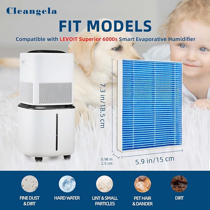 8 Pack 6000S Humidifier Filter Replacement Compatible - Image 2