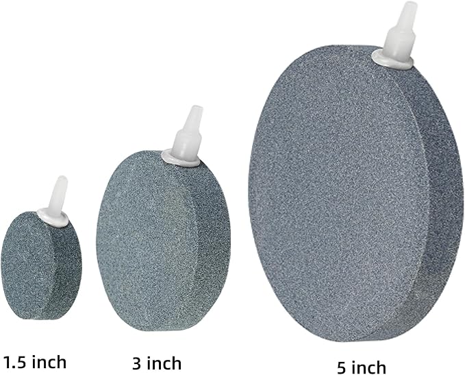 AQUANEAT 4.8 inch Air Stone Disc, 4 Packs, Aerator Bubble Diffuser, Air Pump - Image 6