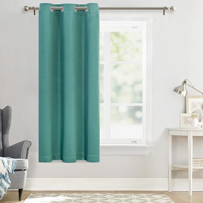 MYSKY HOME Bedroom Curtains 63 Inches Long Blackout Curtains - Image 8