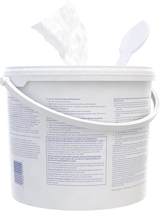 Oxivir Diversey 1 Disinfectant Wipes, AHP Hydrogen Peroxide Cleaner, XLarge - Image 3