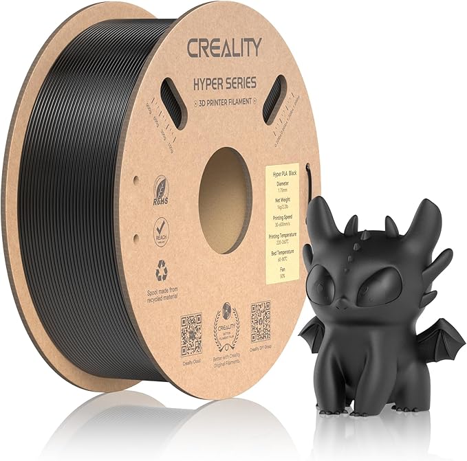 Official CREALITY Hyper PLA Filament 1.75mm, High Speed PLA 30-600mm/s Rapid 3D by Creality