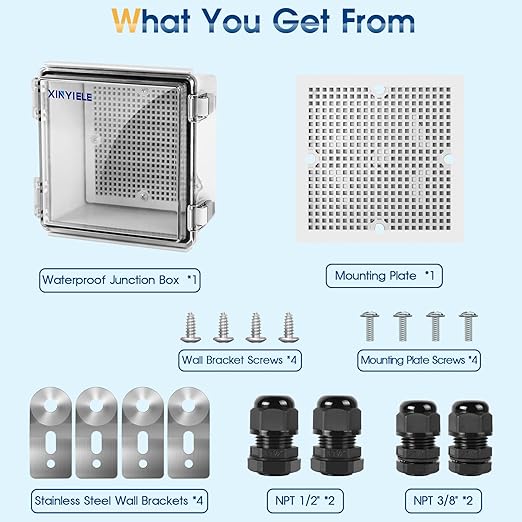 Waterproof Outdoor Project ABS Plastic Junction Box IP67 Weatherproof Dustproof - Image 7