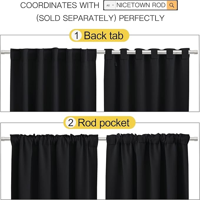 NICETOWN Halloween Blackout Curtain Blinds Window Panels - Image 4