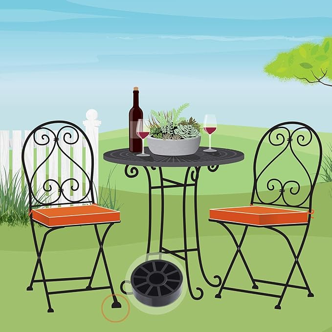 24 Pack Iron Outdoor Patio Furniture Chair and Table Feet Glide Protectors - Image 6