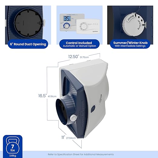 AprilAire 620AKZ Whole-House, Large Bypass Evaporative Humidifier – 18 Gallons - Image 13