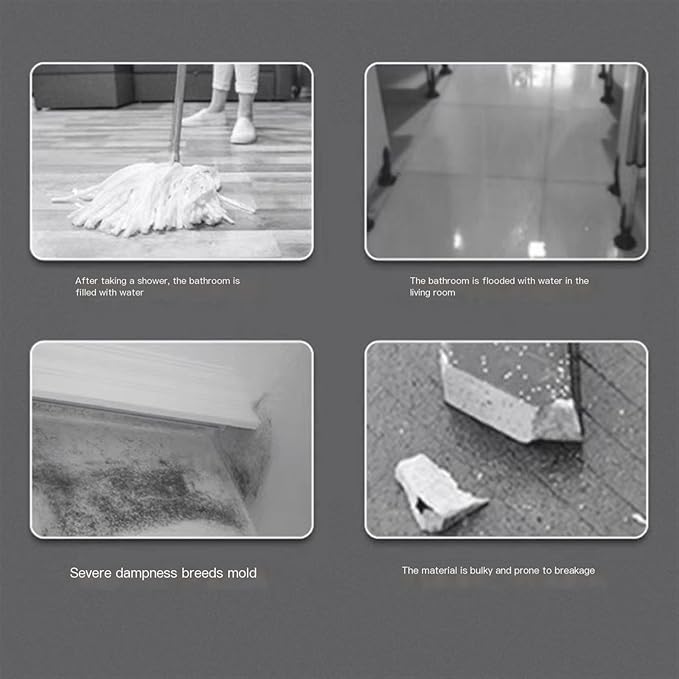 1.18in×1.57in，Shower Water Guard，Shower Door Seal Strip，Durable Silicone - Image 4