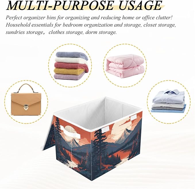 xigua Mountains Trees Storage Bins - Image 7