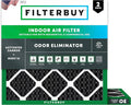 Filterbuy 18x18x1 Air Filter MERV 10 Odor & Allergy Defense by Filterbuy