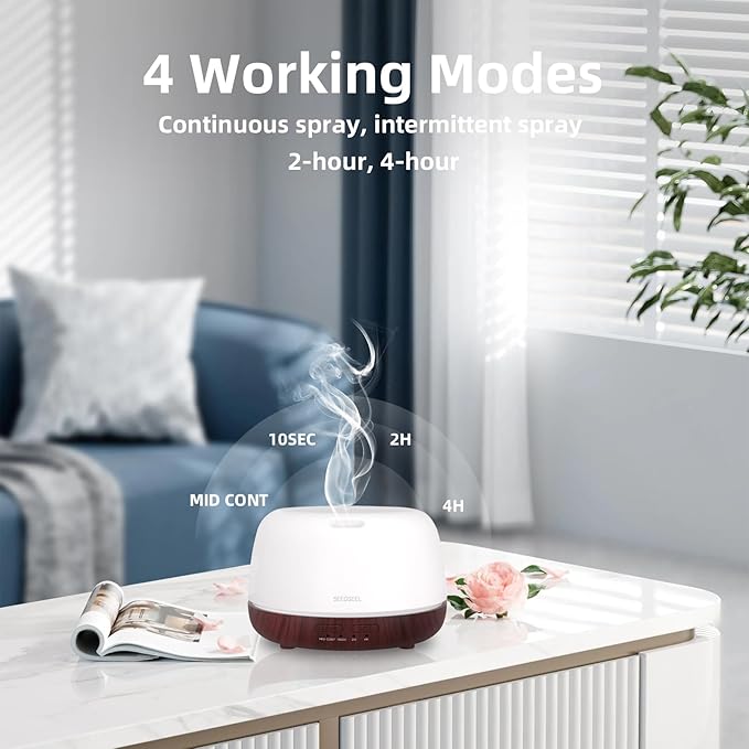 300ML Essential Oil Diffuser, Aromatherapy Diffuser - Image 6