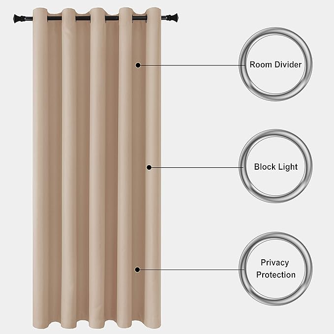 DWCN Blackout Curtain Room Divider Thermal Panel - Image 4
