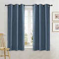 NICETOWN Kitchen Blackout Window Curtain Panel, Smoky Blue, 1 Panel, 42 by 63 by NICETOWN