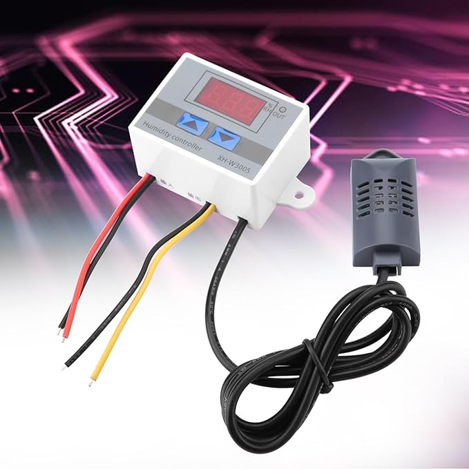 Digital Humidity Controller, 12V 24V 220V Humidistat Switch Sensor, LCD - Image 5