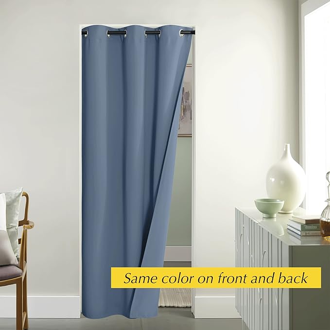 NICETOWN Doorway Curtain for Living Room Thermal Insulated Door Blinds for Door - Image 5