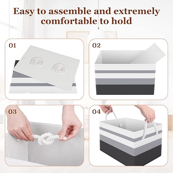 Storage Bin, Collapsible Storage Basket - Image 5