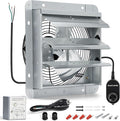 7 Inch Shutter Exhaust Fan, Wall Mount Attic Fan by Hipoilk