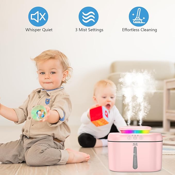 SZO Humidifiers for Bedroom, 2.5L Capacity, Auto Shut-Off, 16 dB Quiet - Image 2