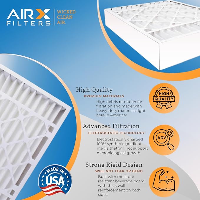 AIRX FILTERS WICKED CLEAN AIR. 24x24x4 Air Filter MERV 11 Electrostatic Pleated - Image 4