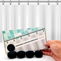 Powerful Anti-Billowing Magnetic Shower Curtain Weights by HMmagnets