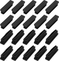 METALLIXITY Rectangle End Caps 100Pcs, Plastic Rectangle Tube Inserts Threaded by METALLIXITY