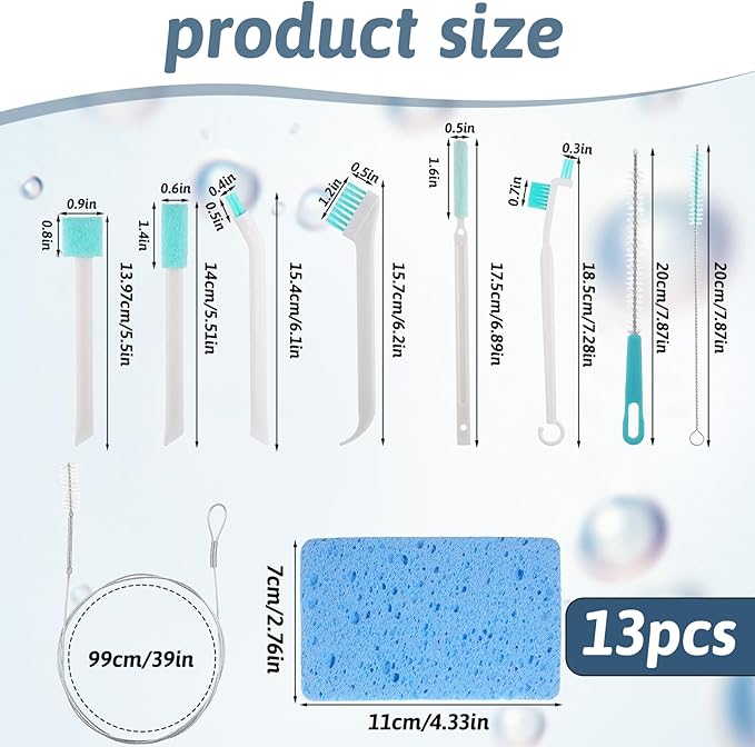 13 Pcs Ice Machine Cleaner Brush Kits, Ice Maker Machine Cleaning Tools Extra - Image 3