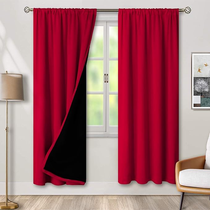 BGment Blackout Curtains for Living Room 72 Inch Long, Thermal Insulated by BGment
