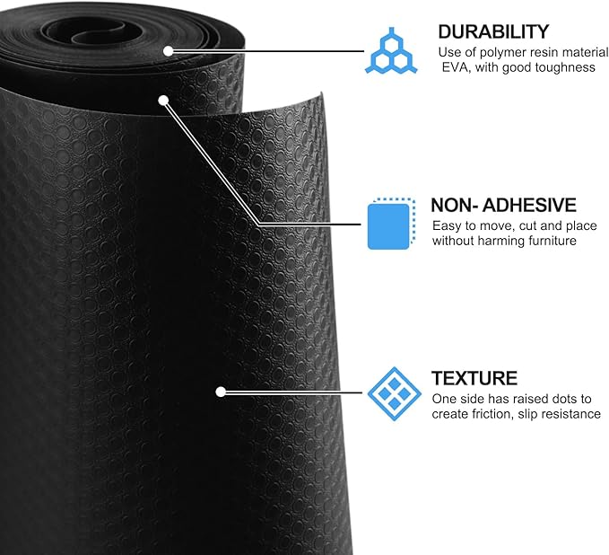 Bloss Shelf Liners, Non Adhesive EVA Drawer Mat Liners Roll - Image 4