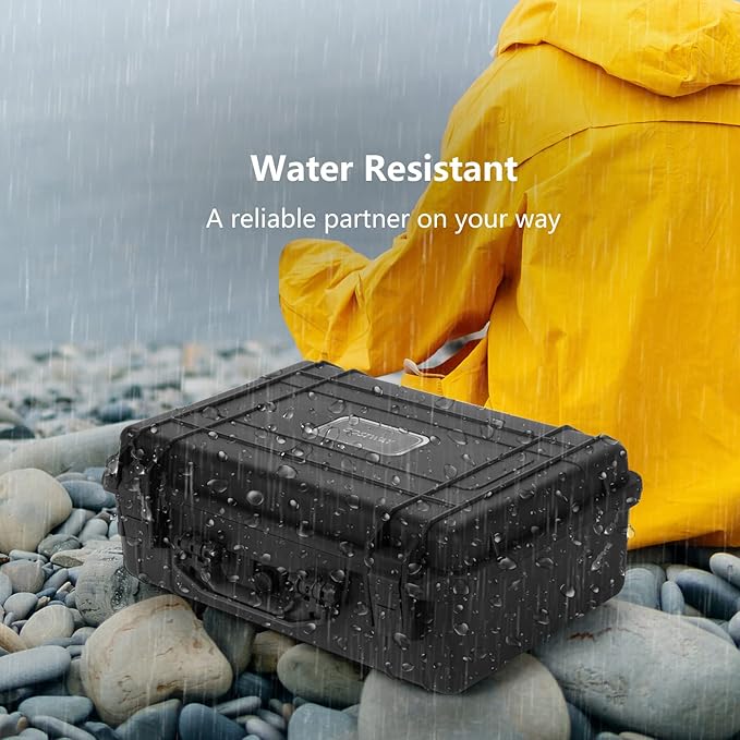 COSTWAY Waterproof Hard Case, 18.5-Inch Multi-Purpose Small Camera Dry Box - Image 4
