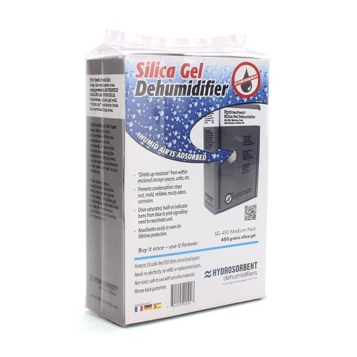 HYDROSORBENT® Gun Safe Dehumidifier Rechargeable Silica Gel 450 Gram Carton. - Image 8