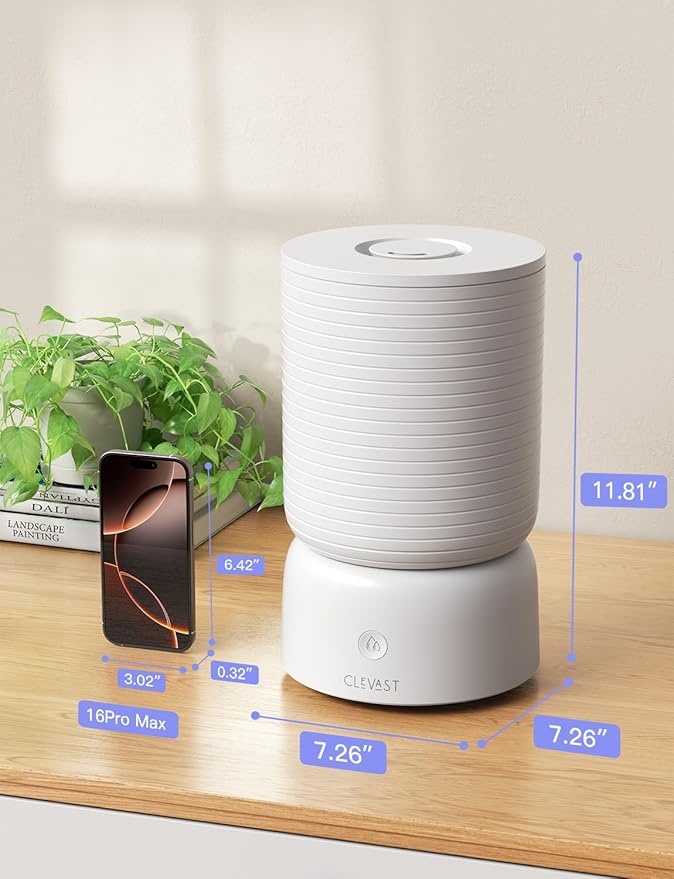 CLEVAST Smart Humidifiers for Bedroom - 1 Gal/4L Cool Mist Top Fill Humidifier - Image 8
