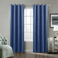 ChadMade Blackout Lined Premium Velvet Curtain Ocean Blue 50Wx120L Inch by ChadMade