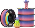 Creality 3D Printer Filament 1.75mm, Rainbow PLA+ Plus Pro Filament Toughness by Creality