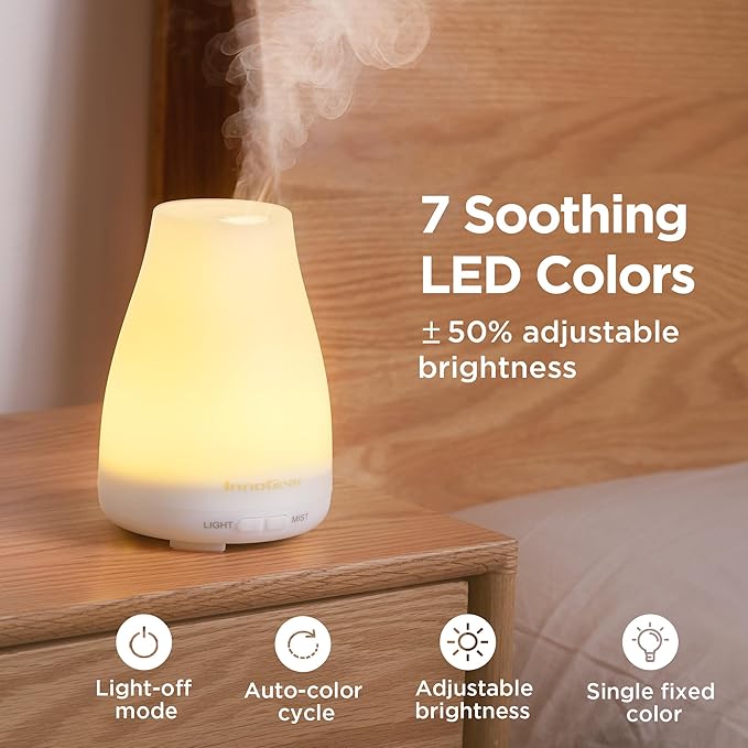 InnoGear Essential Oil Diffuser, 2 Pack Ultrasonic Diffusers - Image 6